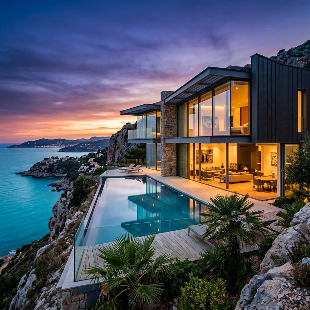 Azure Cliffside Villa